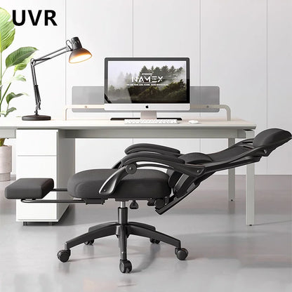 UVR Gaming Computer Chair Lift Adjustable Boss Backrest Stool Ergonomic Design Armchair Sponge Cushion Mesh Office Chair