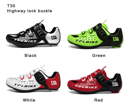New Men's and Women's Bicycle Shoes,Outdoor Cycling Shoes,Three Functional Soles,Professional Training Shoes
