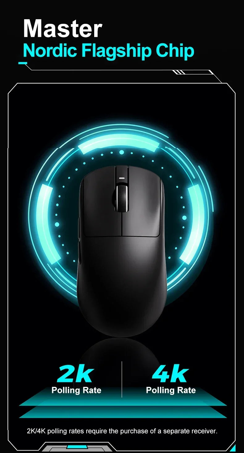 VXE Dragonfly R1 Pro MAX 2.4G WirelessGaming Mouse PAW3395 26000DPI 3-mode Connection with Low Latency Wired Gaming Mouse