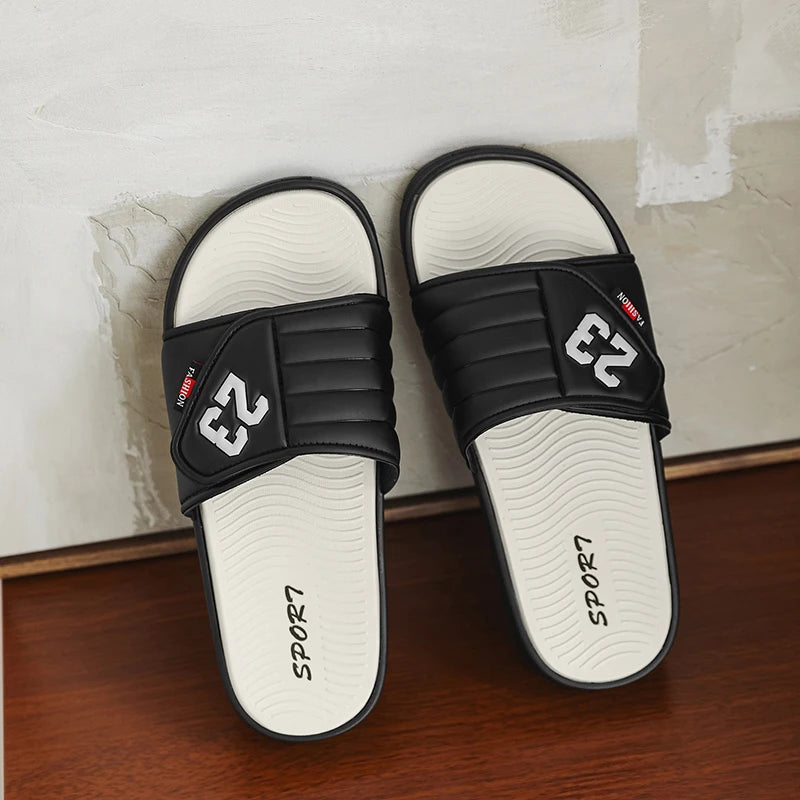 Sandales d'été pour hommes, chaussures décontractées, respirantes, légères, tongs, sandales de plage, confortables, plates
