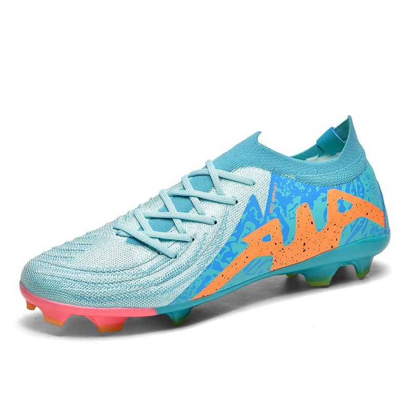 New Men Soccer Shoes Adult Non-Slip Boys Adult Futsal Sport Football Boots Grass Cleats Indoor Ultralight Turf Comfortable