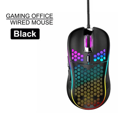 USB Wired Gaming office Mouse Mechanical Mouse USB Illuminated Mouse 7200DPI Adjustable Optical Gaming Mouse for Desktop Laptop