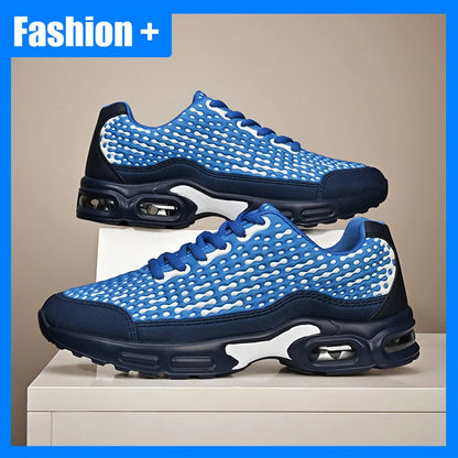 Men Sports Shoes Lightweight Rebound Soft Sole Fashionable Mesh Breathable Youth Outdoor Running Fitness Training Shoes for Men