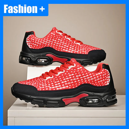 Men Sports Shoes Lightweight Rebound Soft Sole Fashionable Mesh Breathable Youth Outdoor Running Fitness Training Shoes for Men