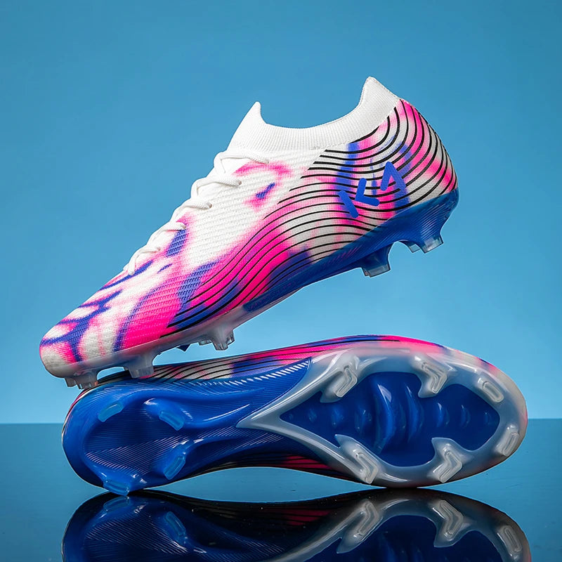 Chaussures de football à crampons longs pour adultes, résistantes à l'usure, respirantes, crampons de football pour hommes, chaussures de sport professionnelles pour entraînement et matchs