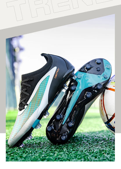 New Men Football Boots Outdoor Cleats Breathable Adult Non Slip Soccer Shoes Sport Long Spikes Training Boys Match Comfortable