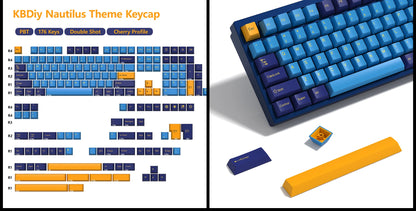 KBDiy GMK Illusion Set di tasti profilo Cherry Double Shot PBT ISO per tastiera meccanica gamer Kit Gaming stile rétro