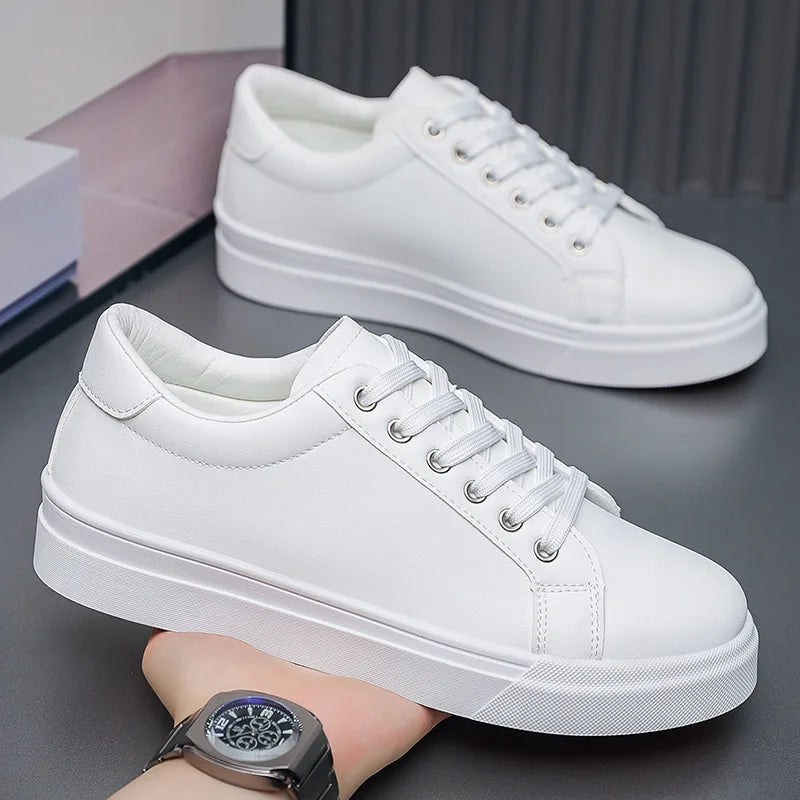 Nejprodávanější módní pánské boty na skateboard, trendy bílé boty, studentské sportovní a volnočasové boty, univerzální pánské boty