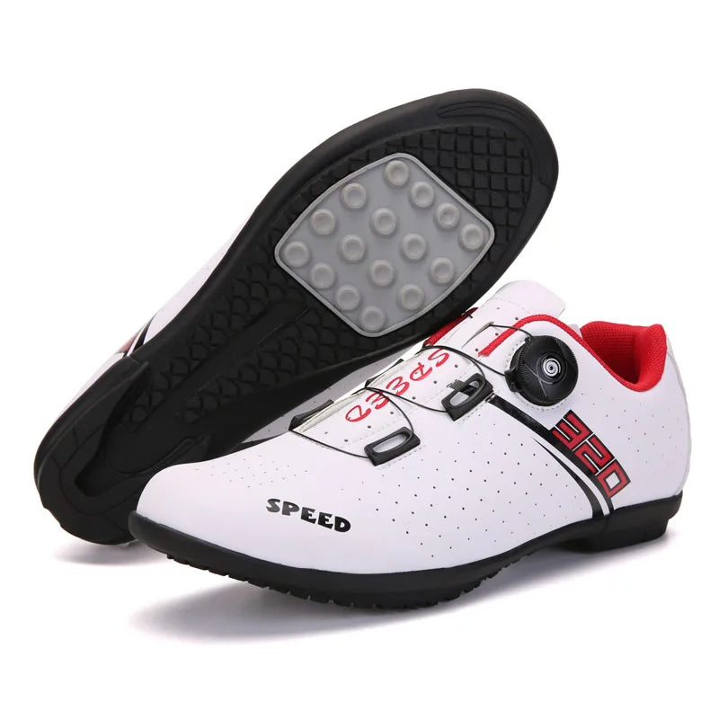 Men Cycling Shoes Road Cycling Sports Shoes Women MTB Racing Competition Self-Locking Cycling Shoes Spd Cleats Cycling Shoes