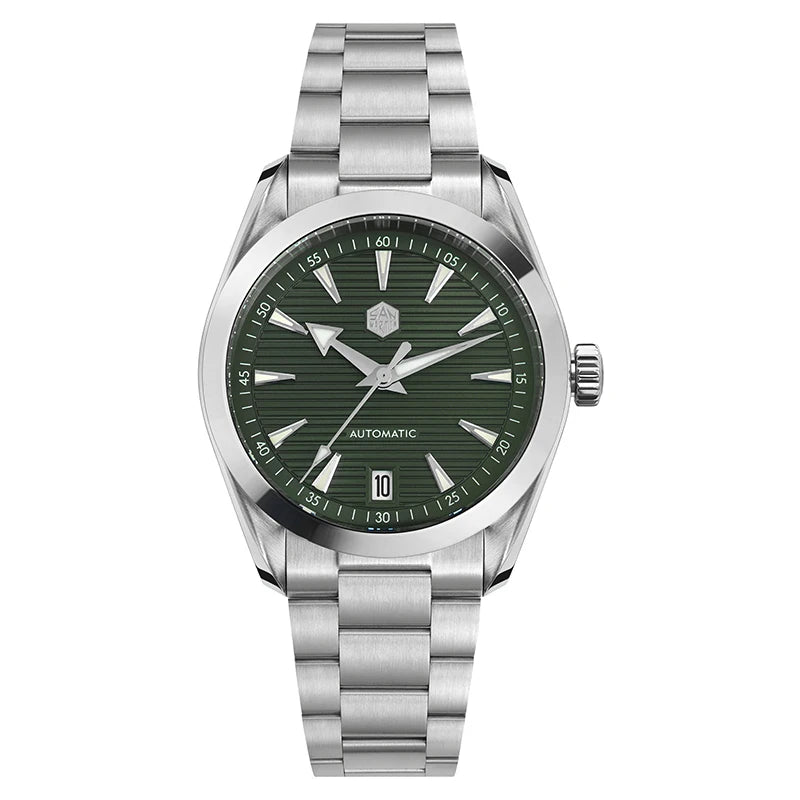 San Martin 38mm Chronometer Men Watch SN0113W V2 ST2130 Automatic Movement Sapphire BGW9 Luminous Waterproof 100m Watches