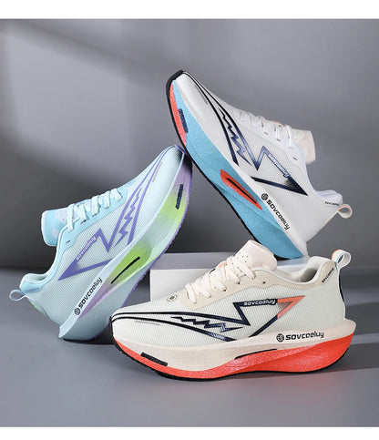 2026 löparskor med karbonplatta för maraton, sportiga, andningsbara och lätta sneakers för män och kvinnor, bekväma, halksäkra, avslappnad nyhet