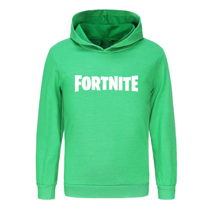 Detská mikina Fortnite Baby Cartoon s kapucňou, unisex, chlapčenská s dlhým rukávom, mládežnícke dievčenské ležérne kabáty1354