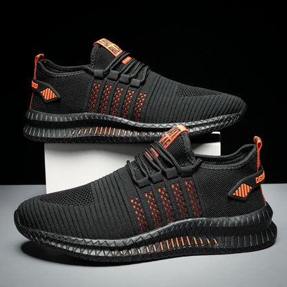 Zapatillas de moda ligeras para hombre, calzado casual transpirable con cordones, zapatos de caminar para hombre, calzado casual de verano
