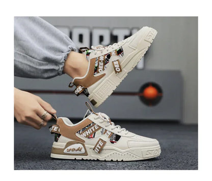 Skateboard Herresko Sommersneakers Læder Casual Mode Udendørs Løb Sport Vandreture Tennis Platform Designer Luksus