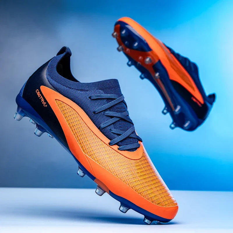 New Men Football Boots Outdoor Cleats Breathable Adult Non Slip Soccer Shoes Sport Long Spikes Training Boys Match Comfortable
