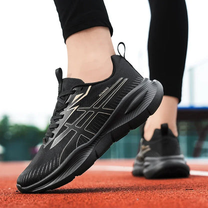 Men's and Women's EVA Sole Mesh Upper Breathable Running Shoes Soft Shock-Absorbing Sports Shoes Unisex Lightweight Sneakers
