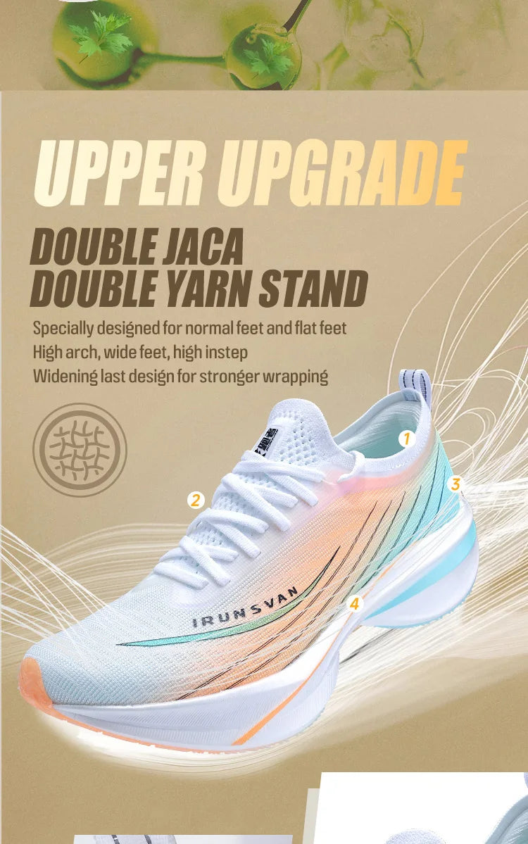 IRUNSVAN Rehuo 2.0PRO Full Length T800 Carbon Plate Running Shoes Marathon Professional Training, Men's 24098