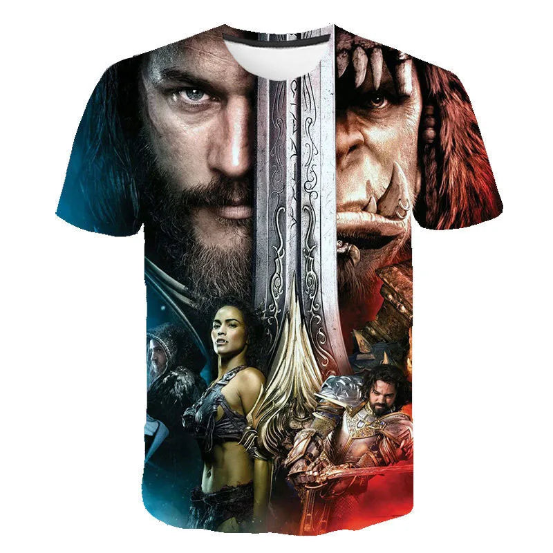New Game World Of Warcraft 3D Printed T-shirt Men Women Fashion Streetwear O-Neck T Shirt Harajuku Oversized Tees Tops