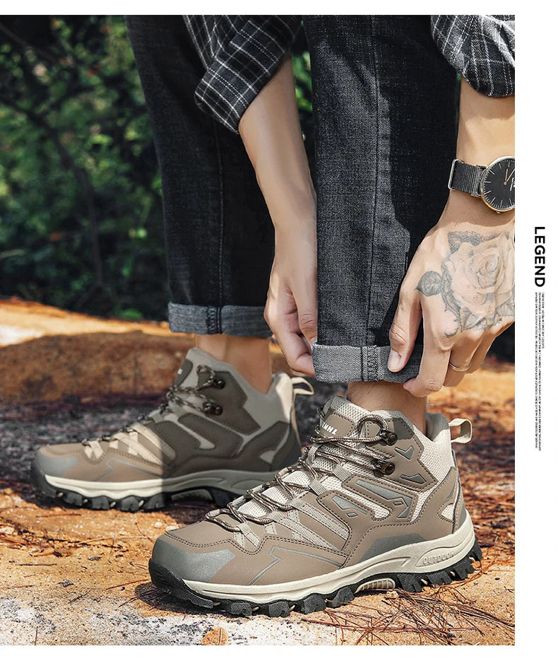 Zapatillas de senderismo unisex, zapatillas deportivas para actividades al aire libre, botas de acampada, zapatillas impermeables de mujer para caminar, zapatillas de senderismo antideslizantes