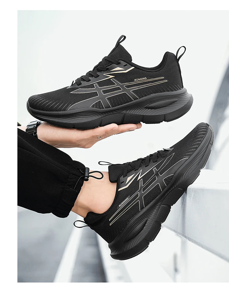 Men's and Women's EVA Sole Mesh Upper Breathable Running Shoes Soft Shock-Absorbing Sports Shoes Unisex Lightweight Sneakers