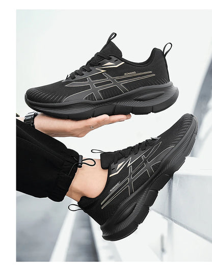 Men's and Women's EVA Sole Mesh Upper Breathable Running Shoes Soft Shock-Absorbing Sports Shoes Unisex Lightweight Sneakers
