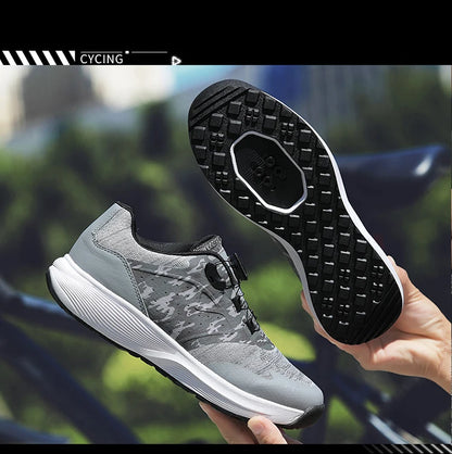 Cycling Sneakers MTB Men's Sports Dirt Bike Shoes SPD Pedal Mountain Bicycle Footwear Speed Racing Flat Off-Road Cycling Shoes