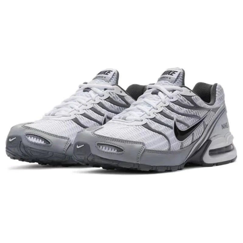 Nike Air Max Torch 4, chaussures de course décontractées à tige basse, confortables et polyvalentes, modèle unisexe, blanc et bleu, 343851-104.