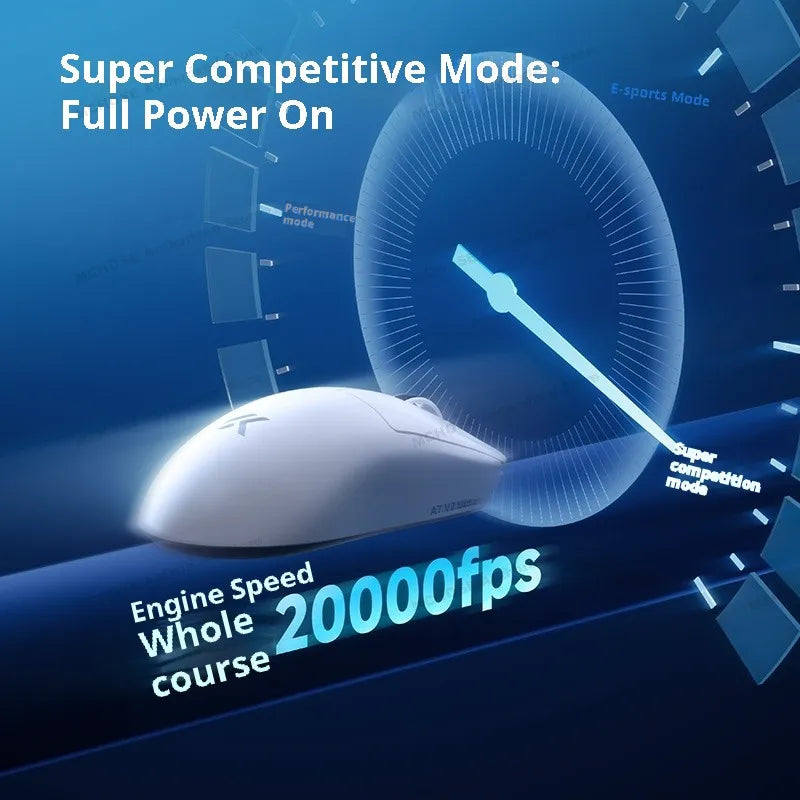 MCHOSE A7 V2 Ultra Wireless Gaming Mouse Pixart3950Ti Flagship Sensor Super 20000FPS for Accurate Tracking Support Web Driver