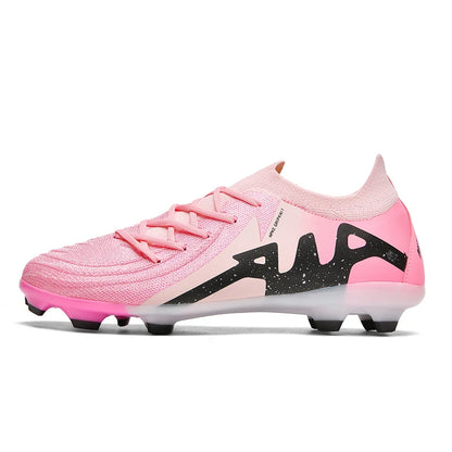 New Men Soccer Shoes Adult Non-Slip Boys Adult Futsal Sport Football Boots Grass Cleats Indoor Ultralight Turf Comfortable