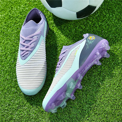 New Men Soccer Shoes Adult Non Slip Football Boots Outdoor Sport Boys Long Spikes Training Cleats Breathable Match Comfortable