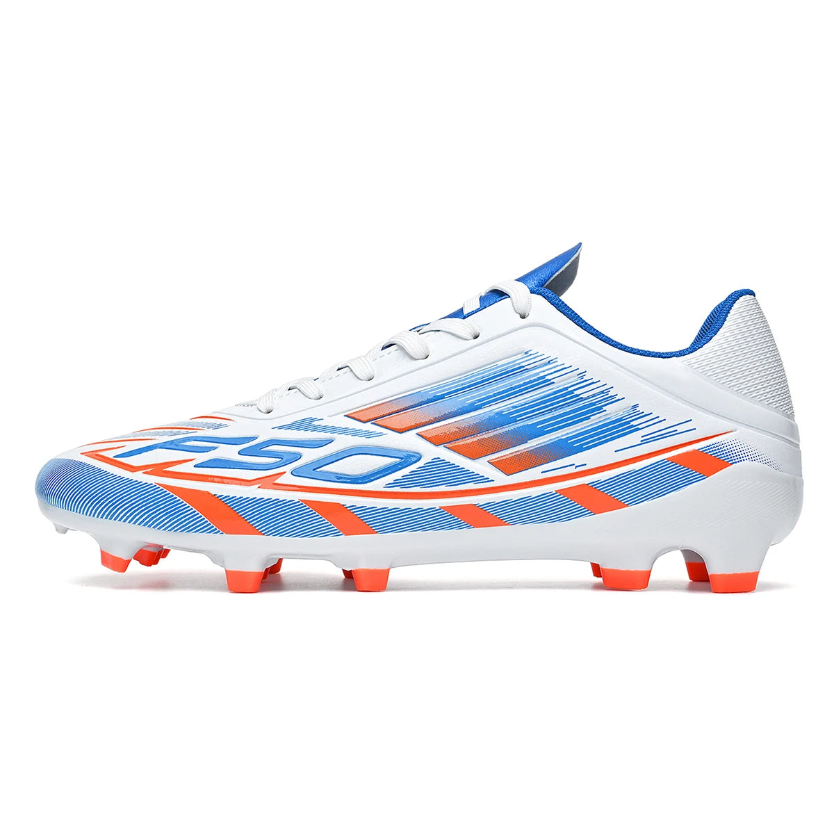 Chaussures de football AG FG pour adultes, tissu PU doux et agréable pour la peau, semelle extérieure antidérapante en TPU, résistantes à l'usure, pour les matchs sur gazon du week-end