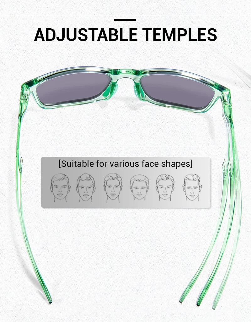 SCVCN Occhiali da escursionismo polarizzati Occhiali da pesca Occhiali da ciclismo Occhiali alla moda UV400 da bici da uomo MTB Occhiali sportivi da bicicletta per attività all'aperto