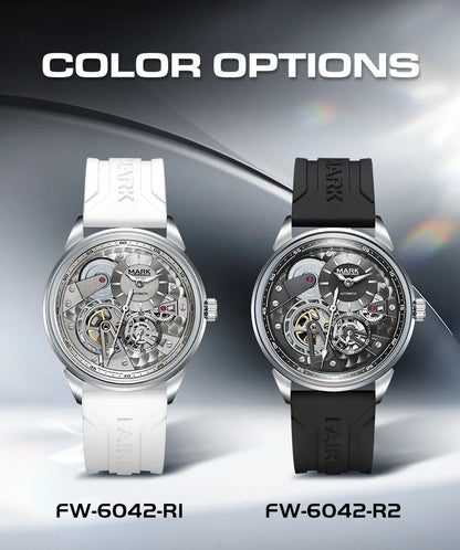 MARK FAIRWHALE Business Automatic Mechanical Watch 46MM Stainless Steel Luxury Men's Watch