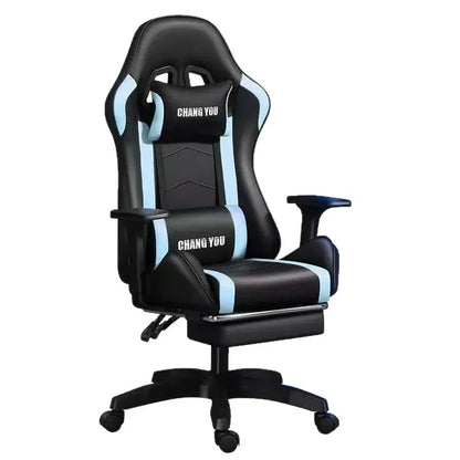 Chaise de jeu, chaise d'ordinateur, chaise de bureau inclinable, chaise de dortoir pour étudiants, chaise de jeu, confortable, ergonomique, réglable en hauteur, idéale pour une utilisation prolongée.