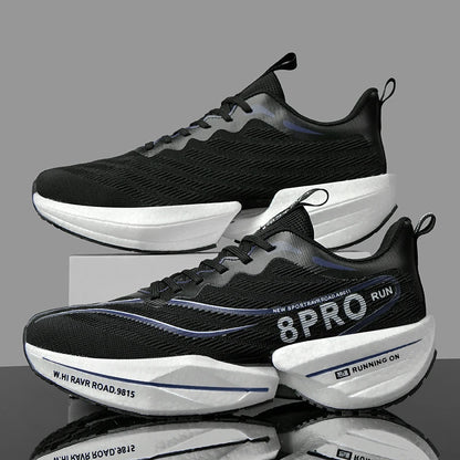 Herren-Sneaker mit Carbon-Platte, Outdoor-Sportschuhe mit weicher Sohle und Mesh-Obermaterial, Laufschuhe, leichte, rutschfeste Freizeitschuhe für Paare, Tennisschuhe