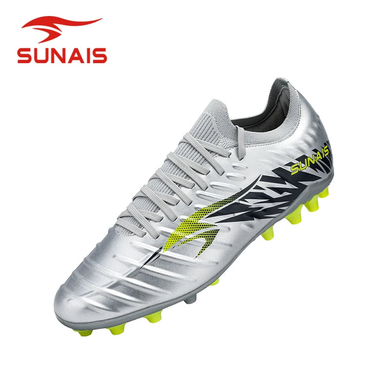 SUNAIS Chaussures de football pour hommes, entraînement sur gazon artificiel, antidérapantes, chaussures de football pour jeunes, chaussures d'entraînement sportif AG 835315