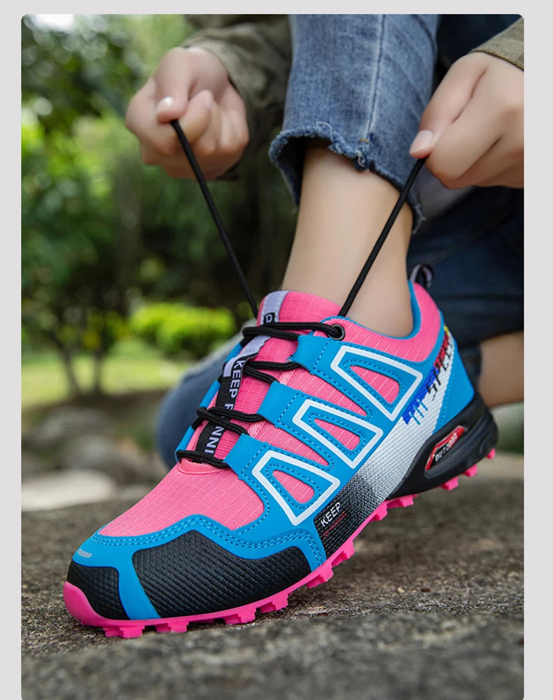 Pánské turistické boty, outdoorové sportovní boty, turistické boty se šněrováním, dámské turistické sportovní boty, protiskluzové lovecké taktické sportovní boty
