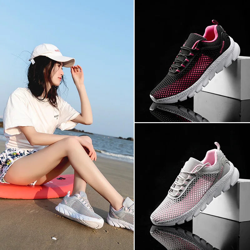 Men Women Quick-Dry Wading Shoes Water Shoes Breathable AquaIn Upstream Antiskid Outdoor Sports Wearproof Beach Sneakers 39-46
