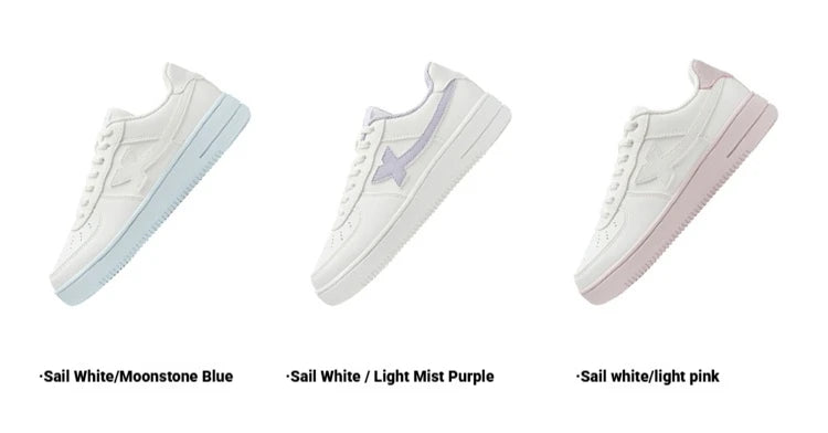 Zapatillas Xtep blancas para mujer 2026 primavera, parejas, versátiles, modernas, casuales, de suela gruesa con aumento de altura, calzado deportivo para mujer 874118319851