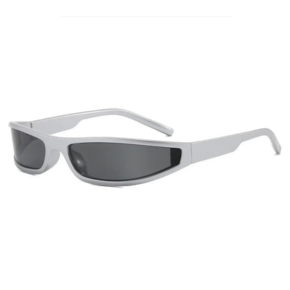 Y2K Narrow Rectangle Wrap Around Sunglasses for Women Men Punk Vintage Sport Sun Glasses UV400 Protection Cycling Shades