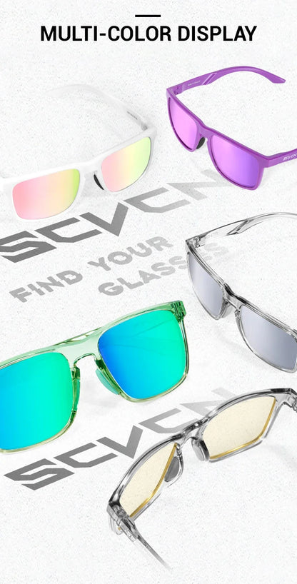 SCVCN Occhiali da escursionismo polarizzati Occhiali da pesca Occhiali da ciclismo Occhiali alla moda UV400 da bici da uomo MTB Occhiali sportivi da bicicletta per attività all'aperto