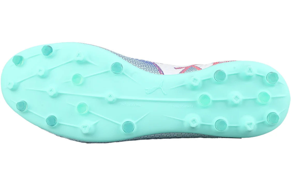 Chaussures de football Puma Future 7 Pro Sports Comfort Mg, bleu et vert, 107927-01