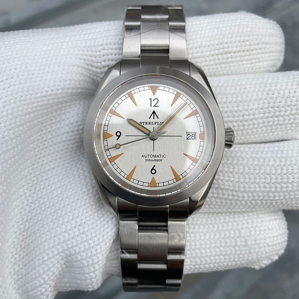 STEELFLIER Official SF751 Luxury Fashion Mechanical Wristwatch NH35 Movement Super Luminous 20Bar Waterproof Classic Dive Watch