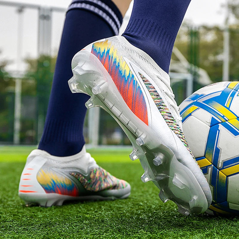 New Men Soccer Shoes Cleats Women Professional Football Boots Training Outdoor Durable Firm Ground Lightweight Adult Rugby