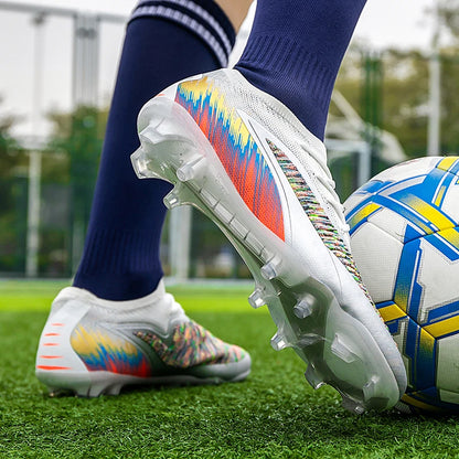 New Men Soccer Shoes Cleats Women Professional Football Boots Training Outdoor Durable Firm Ground Lightweight Adult Rugby
