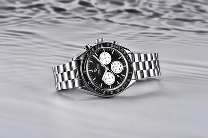2026 New PAGANI DESIGN Golden Moon Mens Watches Luxury Quartz Watch Men Speed Sports Chronograph Man AR Sapphire Waterproof Gift
