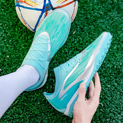 New Men Soccer Shoes Professional Society Turf Training Football Field Boots Non-Slip TF/FG Indoor Football Shoes 32-45