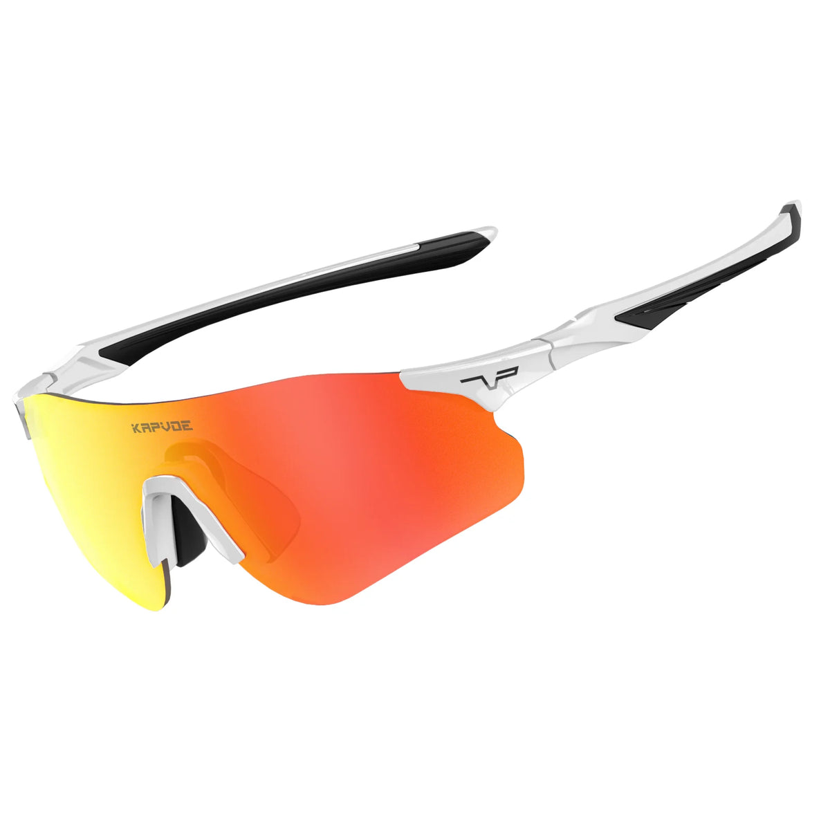 Kapvoe Neue Outdoor-Lauf- und Fahrradbrille, photochrome Sonnenbrille für Damen und Herren, Sportbrille für Marathon und Radfahren, UV400-Schutzbrille