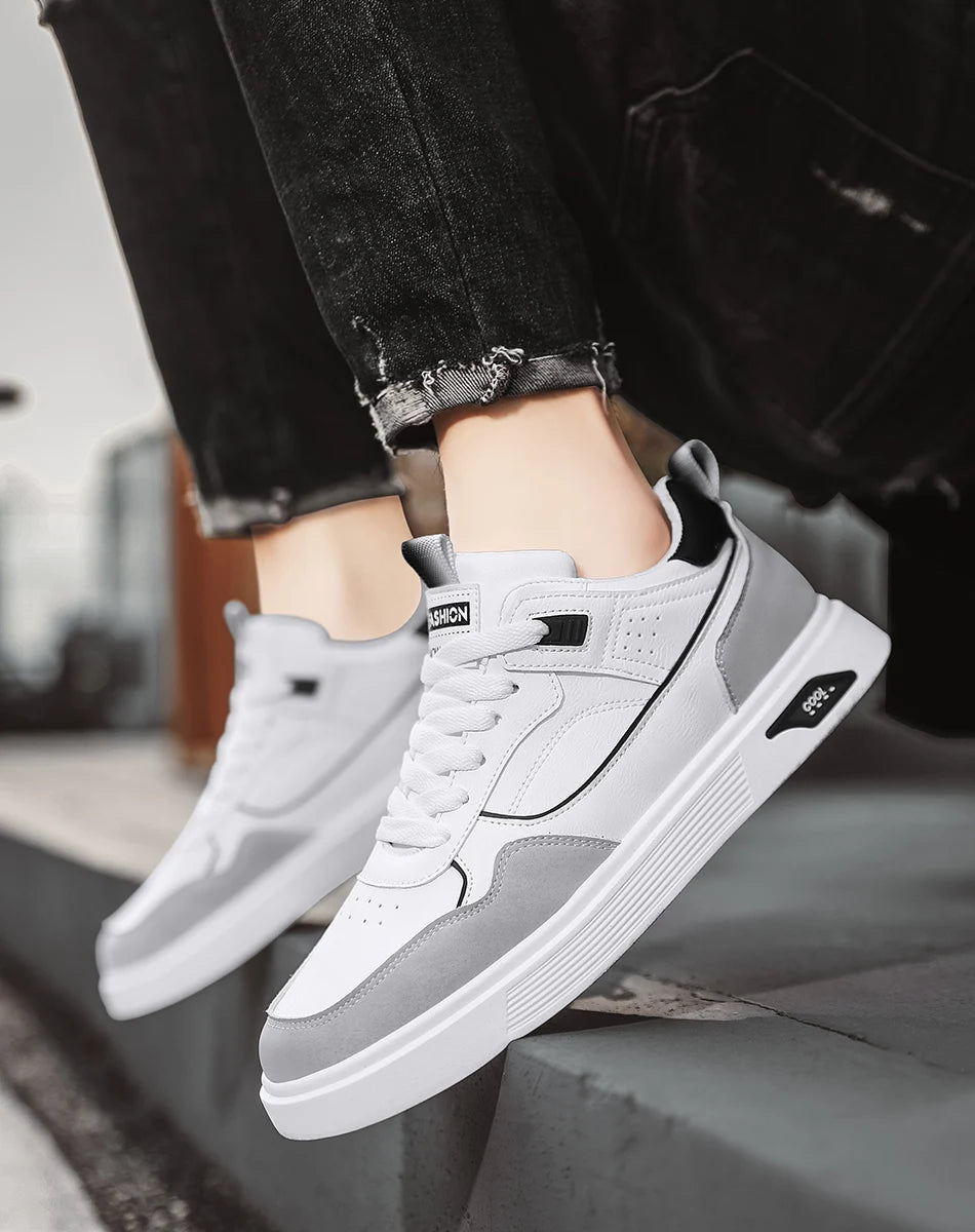 Męskie niskie buty sportowe na co dzień – modne trampki do koszykówki w stylu ulicznym, buty do skateboardingu dla nastolatków