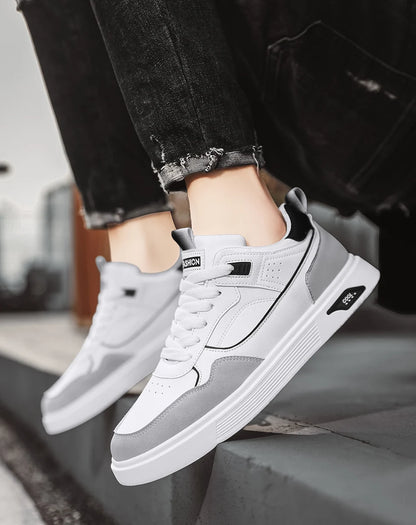 Męskie niskie buty sportowe na co dzień – modne trampki do koszykówki w stylu ulicznym, buty do skateboardingu dla nastolatków